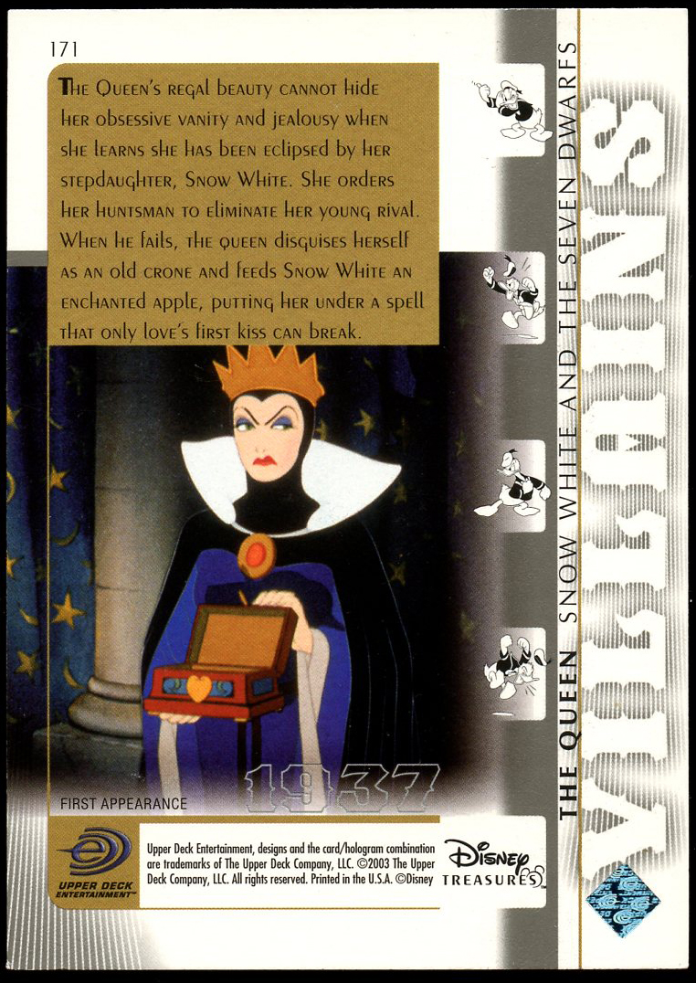 Villains Collector Card Disney Treasures #171 Upper Deck THE QUEEN Snow White