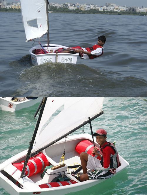 Raghu's column! With the ongoing Sailing season Hussain Sagar Lake