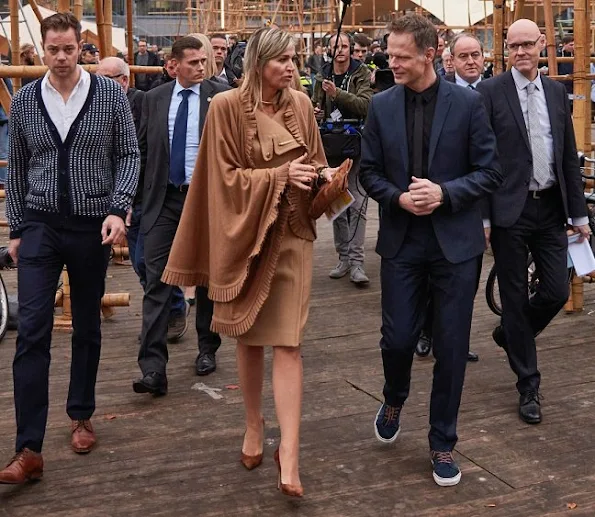 Queen Maxima talks with designers during a visit to the Dutch Design Week (DDW), Gianvito Rossi Pumps