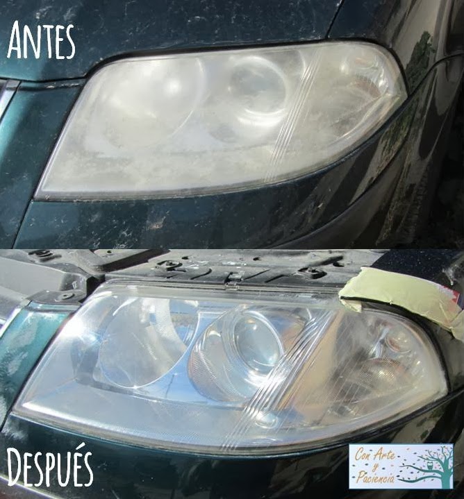 faros,sin,taller,casero,pulimento,boina,dico,estropajo,lija,diy,DIY,barato,