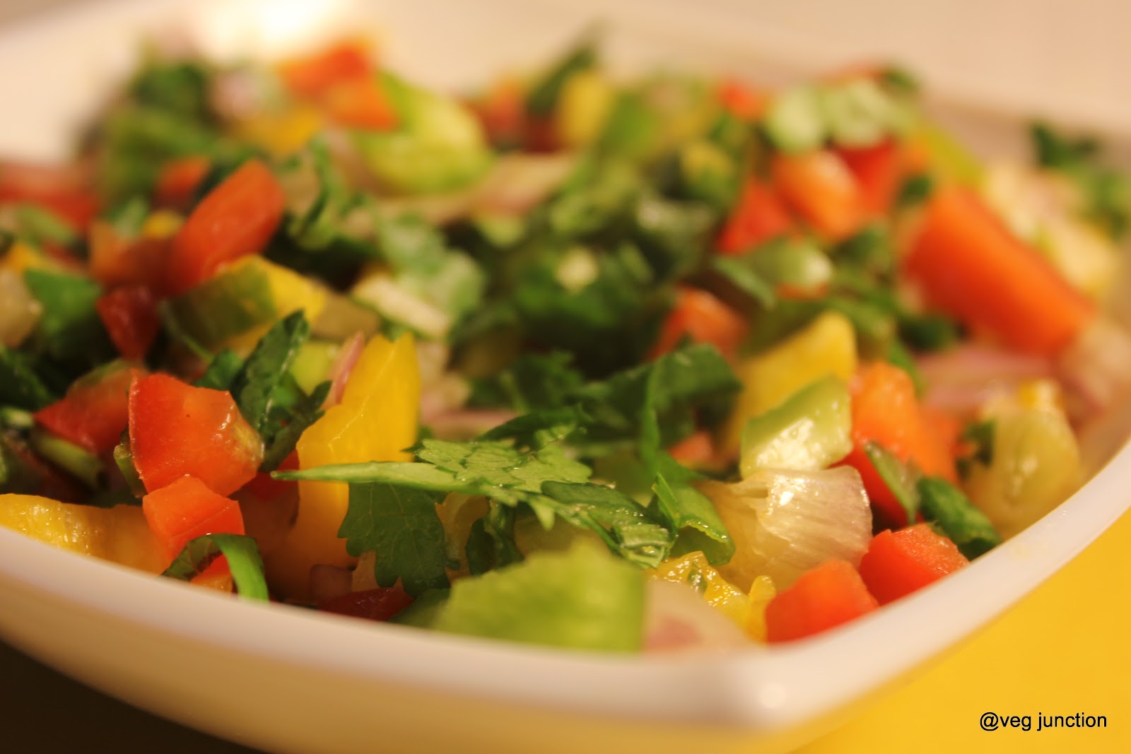 Veenas Vegnation: Bell Pepper Salad