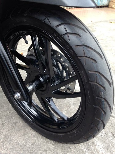 Sơn xe Honda Sh Việt màu đen nhám cực đẹp