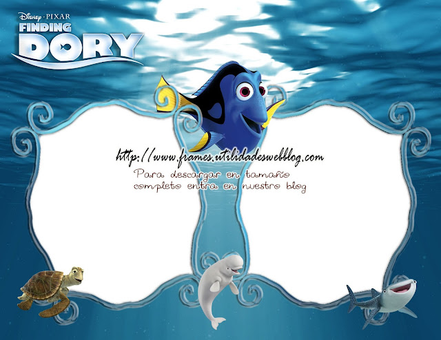 Marco para colocar 2 fotos de Buscando a Dory