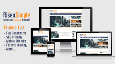 RisenSimple - Responsive Magazine Blogger Template Premium RisenSimple - Responsive Magazine Blogger Template Premium