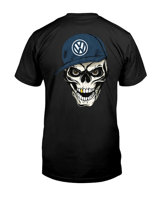 VW SKULL CAP DOUBLE SIDED T SHIRT HOODIE SWEATER