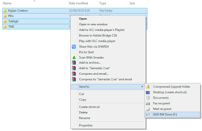 Proses memasukkan file ke CD aplikasi burning video agar bisa diputar di dvd player