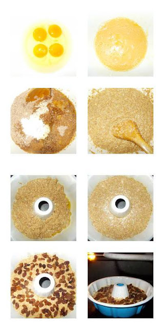 massa do bolo de aveia com farelo de trigo e suco de laranja Bolo de aveia com farelo de trigo e suco de laranja