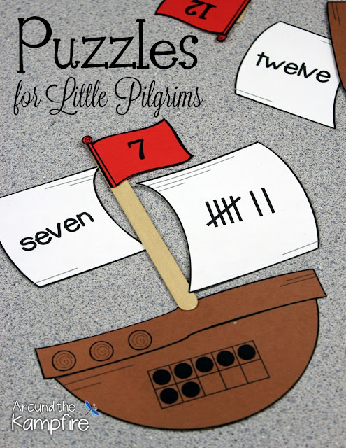 Thanksgiving math puzzles to 20