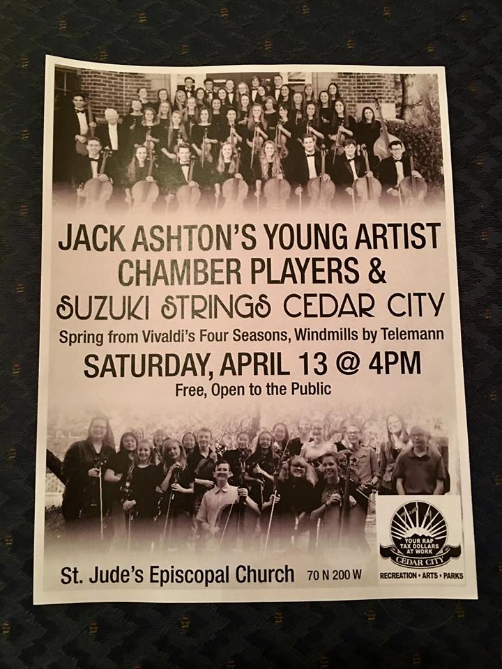 Jack Ashton's Young Artist Chamber Players with Suzuki Strings Cedar City