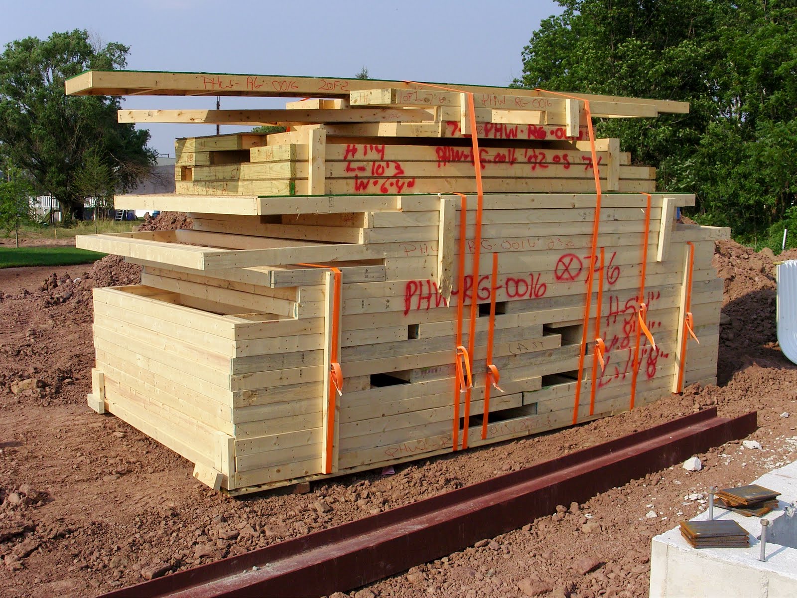 Our 1st New Home Building a Ryan Homes Milan Lumber Delivered