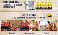 Concorso Corona Sunsets e vinci forniture, Ice bucket e 3 fantastici viaggi Logo Concorso Corona Sunsets e vinci forniture, Ice bucket e 3 fantastici viaggi
