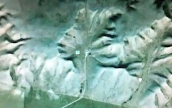 ALIEN FACE DISCOVERED ON GOOGLE EARTH IN CANADA!!!