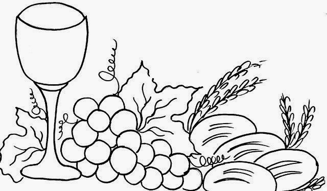 artes da nil riscos e rabiscos calice uvas e pão simbolos