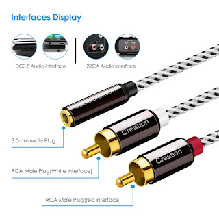 Home Theater System: 3.5mm to RCA Cable