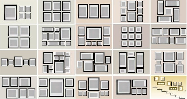 Composição de quadros Como prender quadros à parede