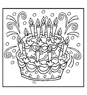 birthday coloring pages, kids coloring pages