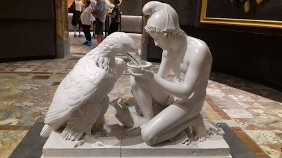sculpture, Naples, musée, Zeus, aigle, 