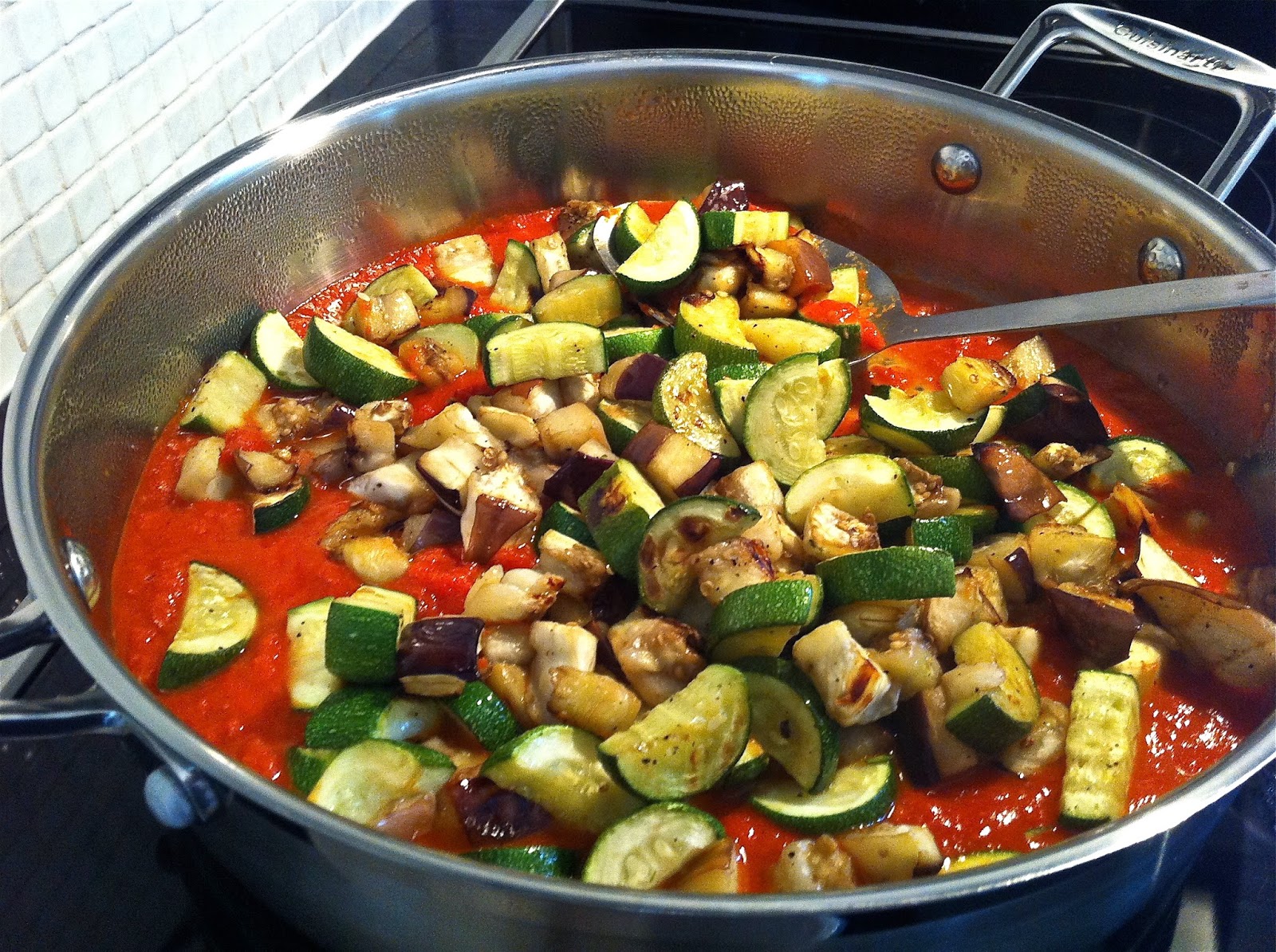 Homemade By Mary ROASTED ZUCCHINI and EGGPLANT PASTA