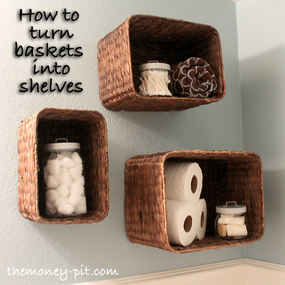 Turning Baskets into Shelves - The Kim Six Fix