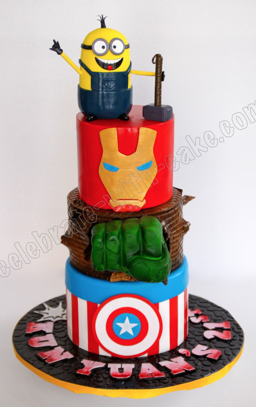 Celebrate with Cake! 21st Birthday Superheroes Cake