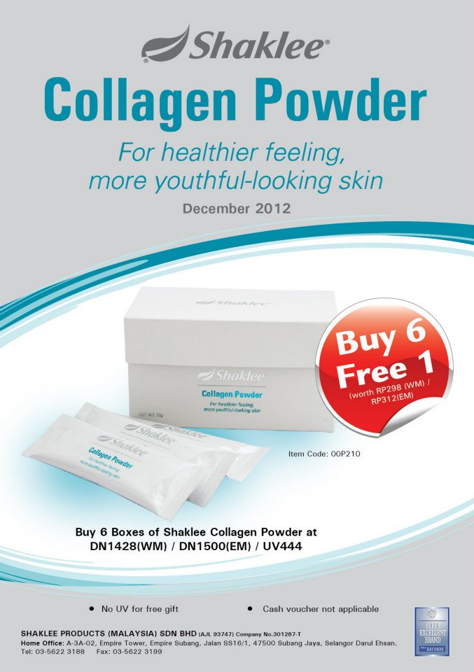 A Special Treat for this December! Collagen Powder Buy 6 FREE 1 !