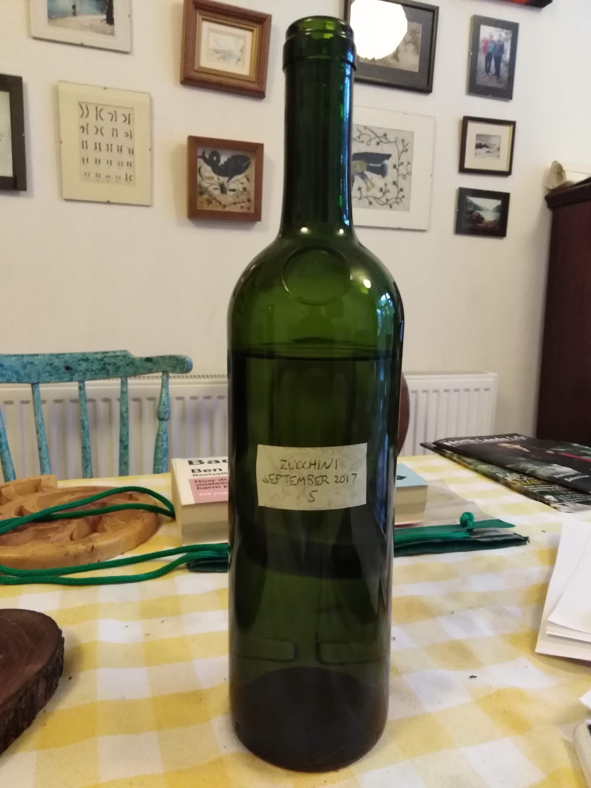 Ben's Adventures in Wine Making Zucchini Wine First Bottle (5), 14th