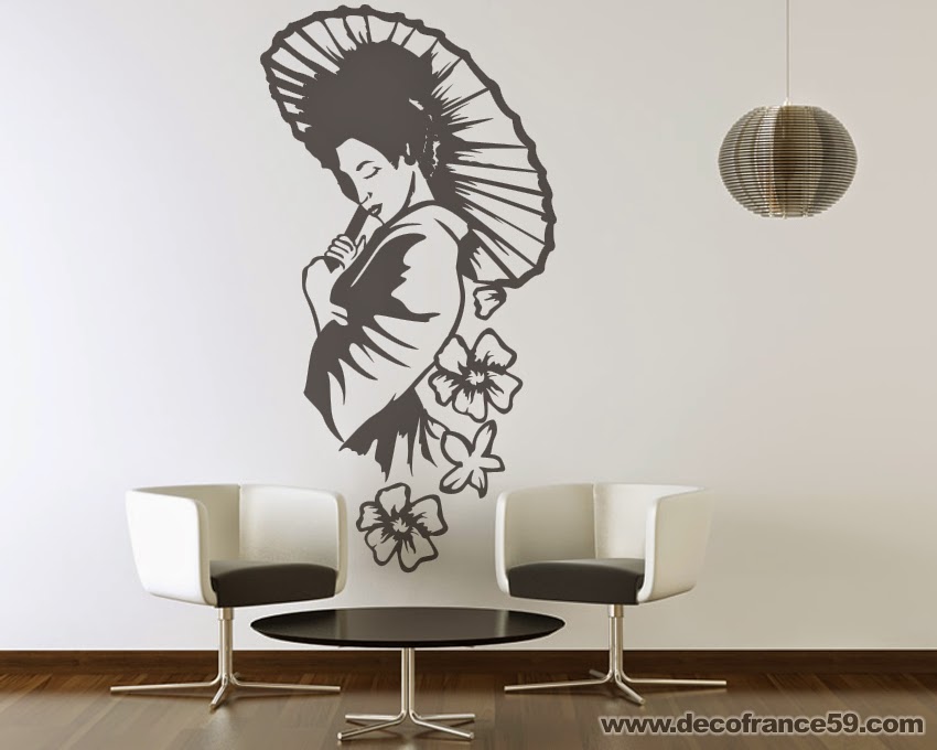 Sticker mural de thème japonais et asiatique pour une décoration 100% japonaise