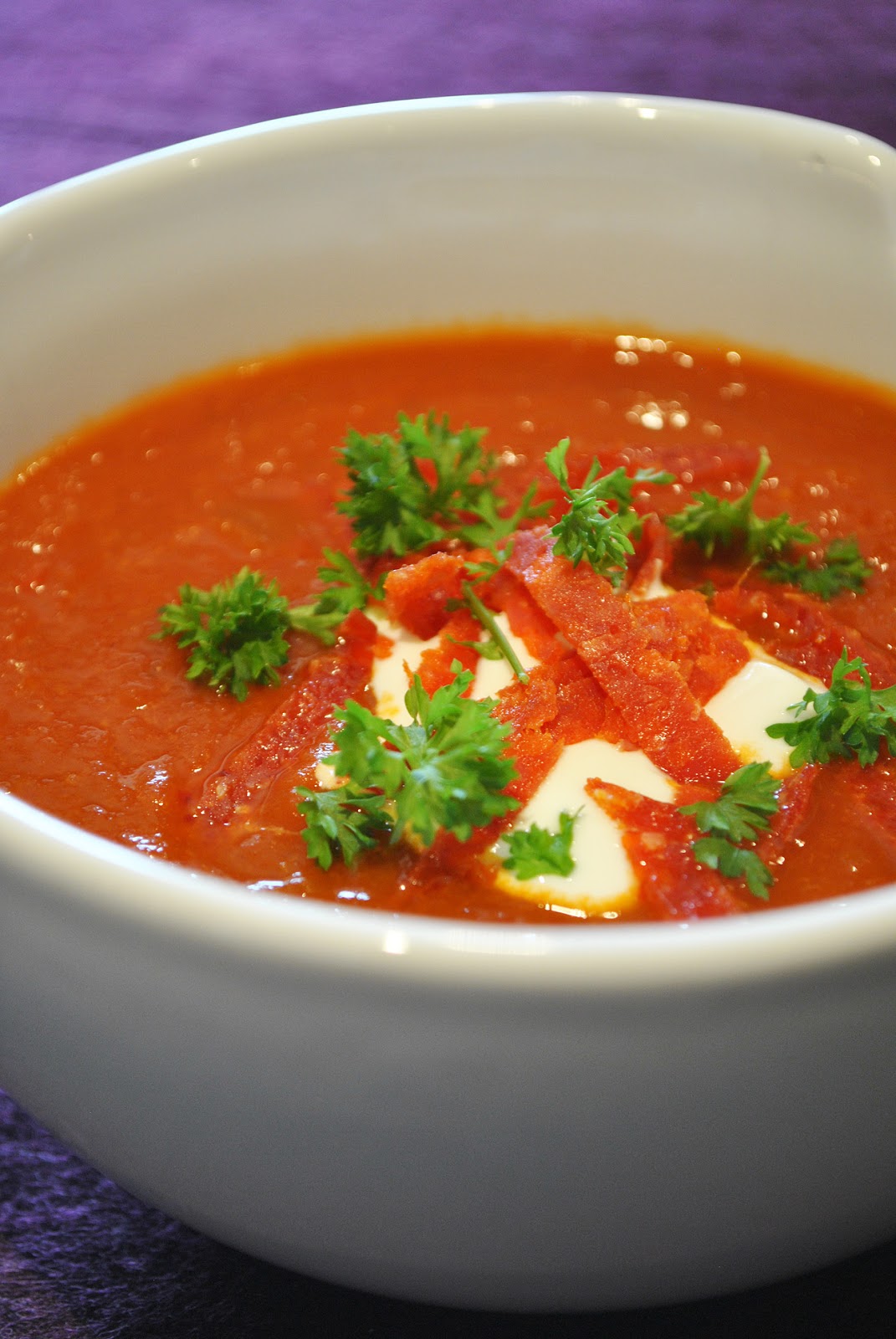 Tomaten Paprika Suppe Mit Champions — Rezepte Suchen