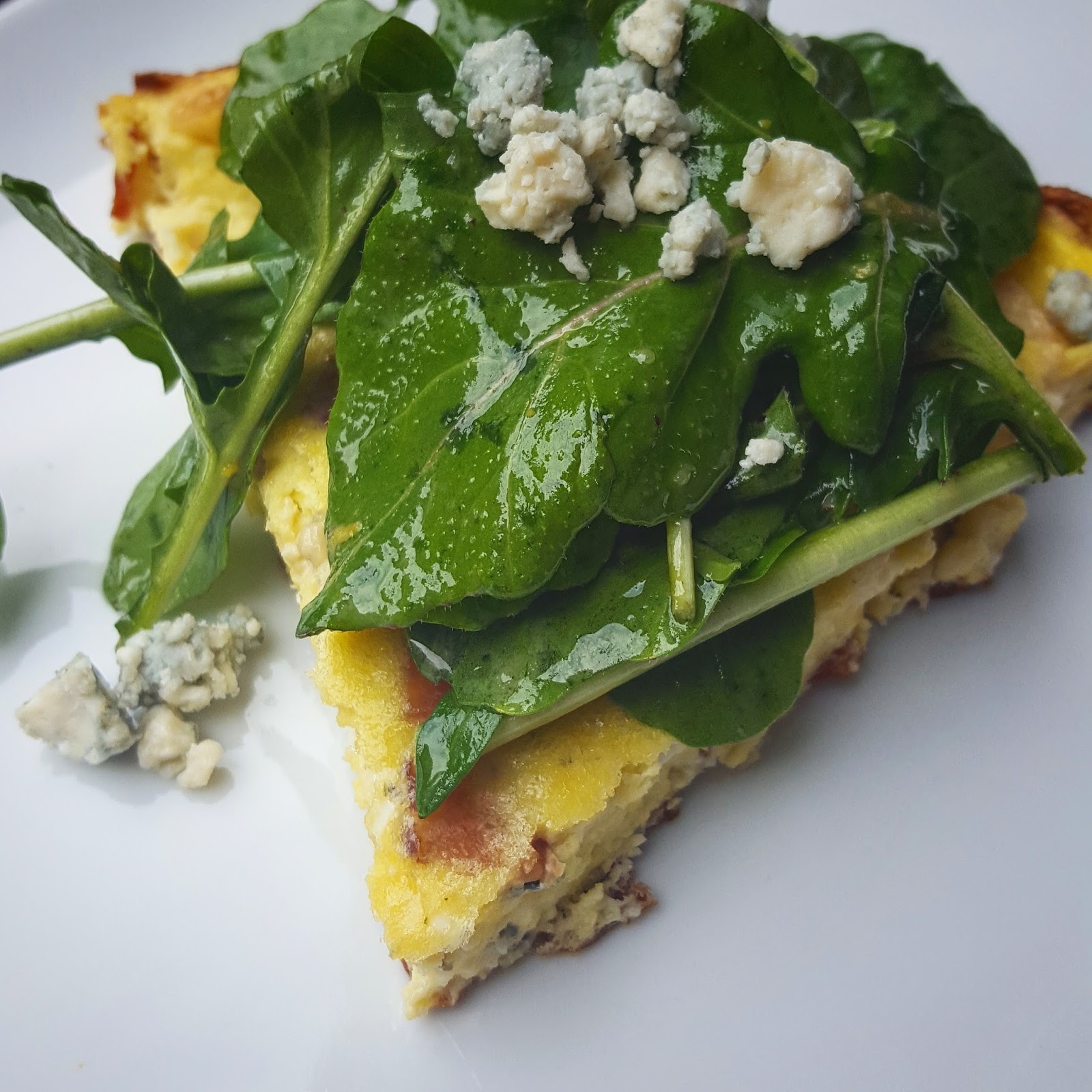 Apple and Bacon Frittata with Lemony Arugula Chef Jen