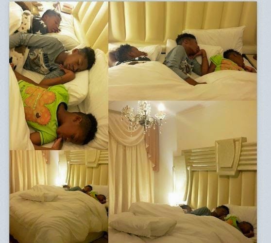 Photos: Zari Shows off Her Million Dollar Bed with HER sons on It
