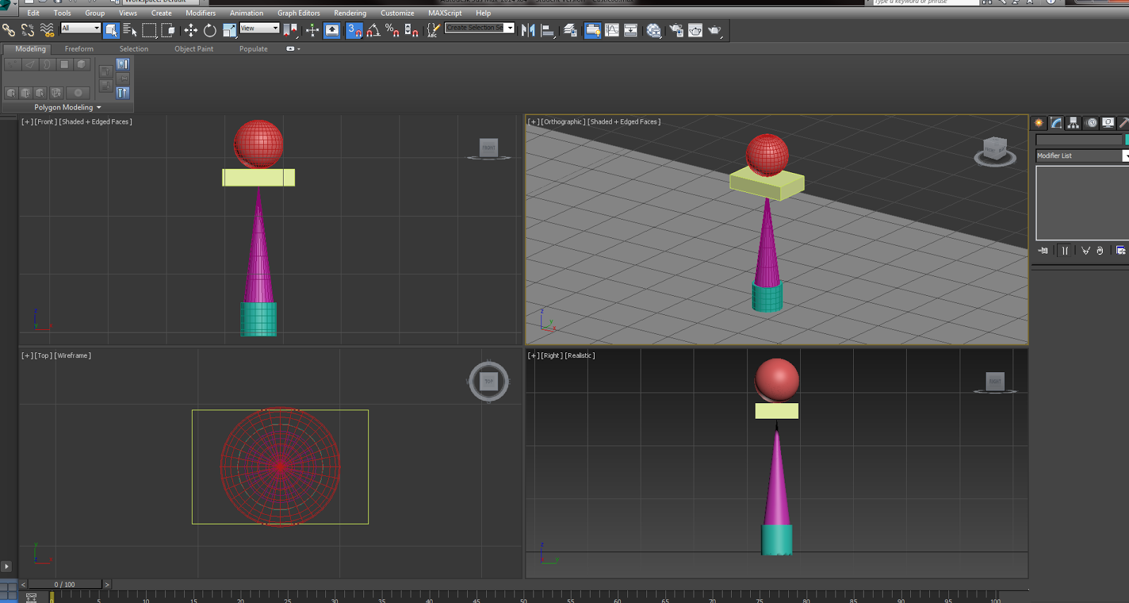 3D Modelling and Animation: Week 2, More modelling techniques.