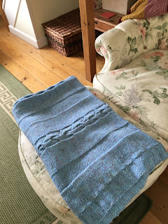 Powder blue blanket