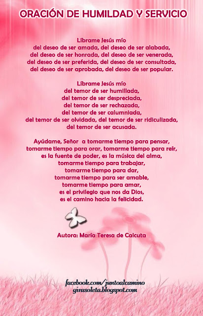 Resultado de imagen para La oración de la humildad