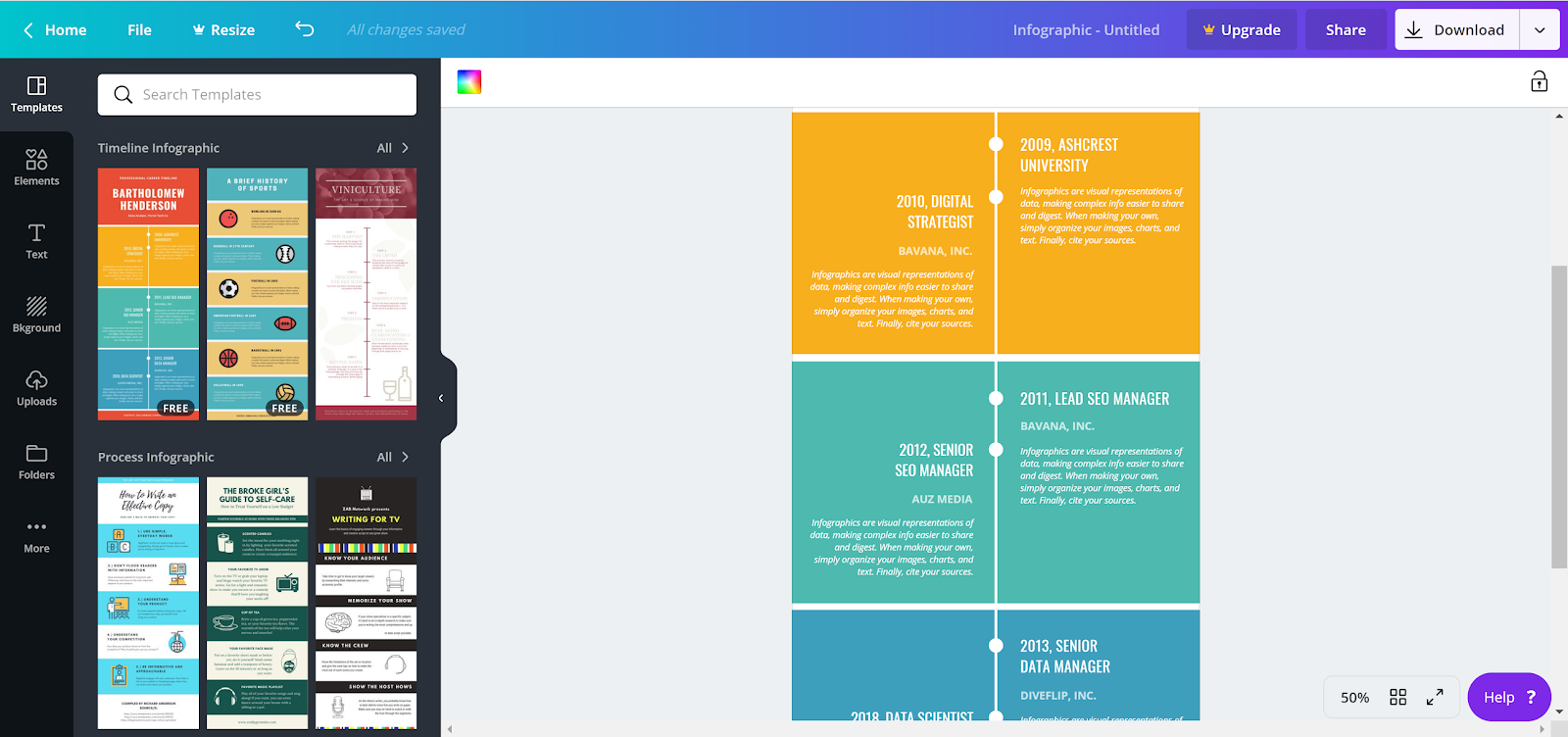 How to use Canva to create Infographic