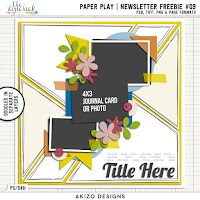 Template : Paper Play News letter Freebie 9 by Akizo Designs