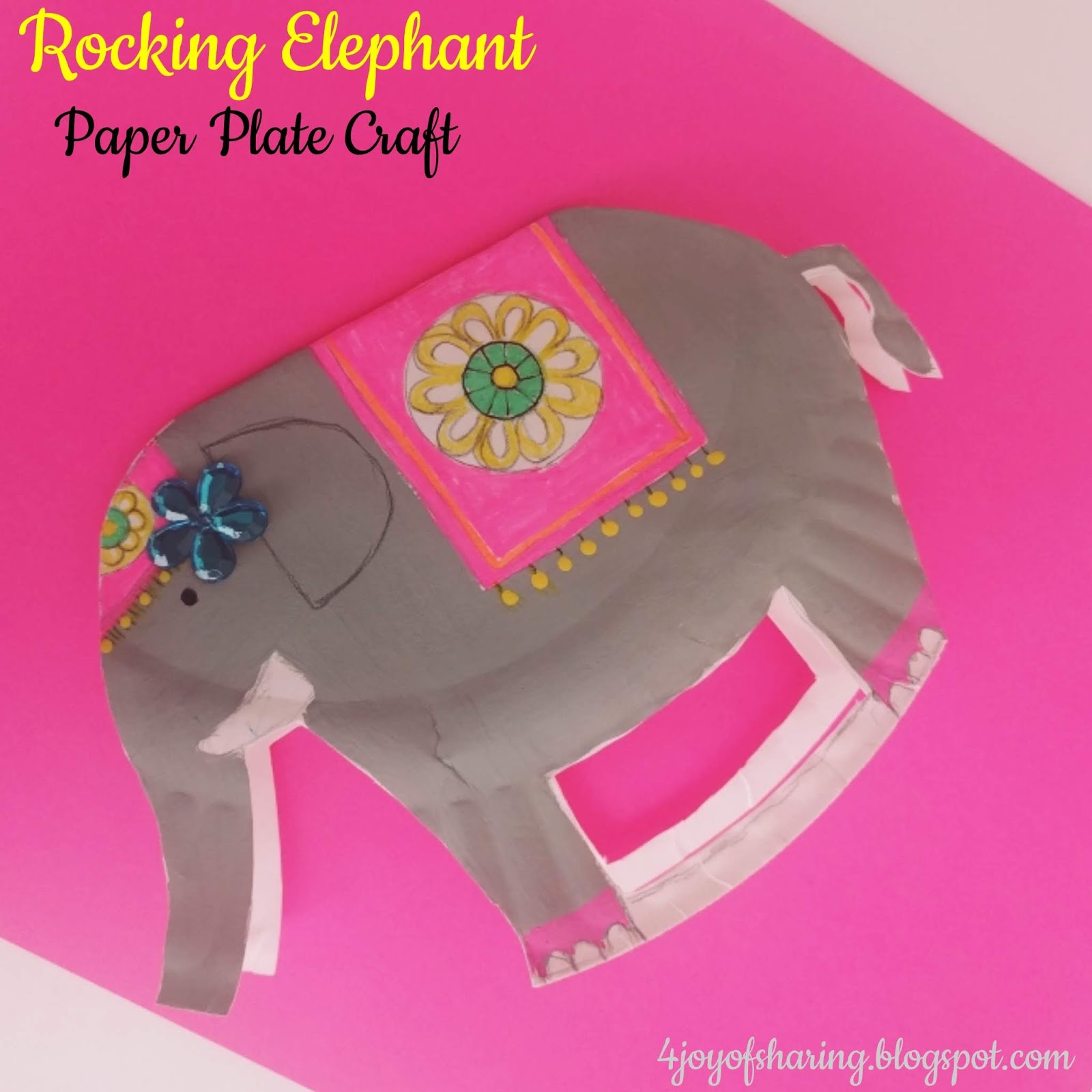 Paper Plate Rocking Elephant #CraftforKids #KidsCraft #DIY #DIYTOYS Kids craft, crafts for kids, craft ideas, kids crafts, craft ideas for kids, paper craft, art projects for kids, easy crafts for kids, fun craft for kids, kids arts and crafts, art activities for kids, kids projects, art and crafts ideas, toddler crafts, toddler fun, preschool craft ideas, kindergarten crafts, crafts for young kids, school crafts, DIY, DIY TOYS, Rocking toy craft, paper plate craft, elephant craft, animal craft, easy diy, diy for kids