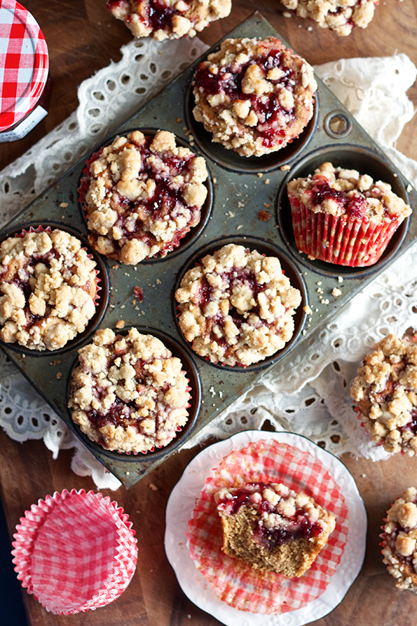 GOOD FOODIE Peanut Butter and Jelly Muffins