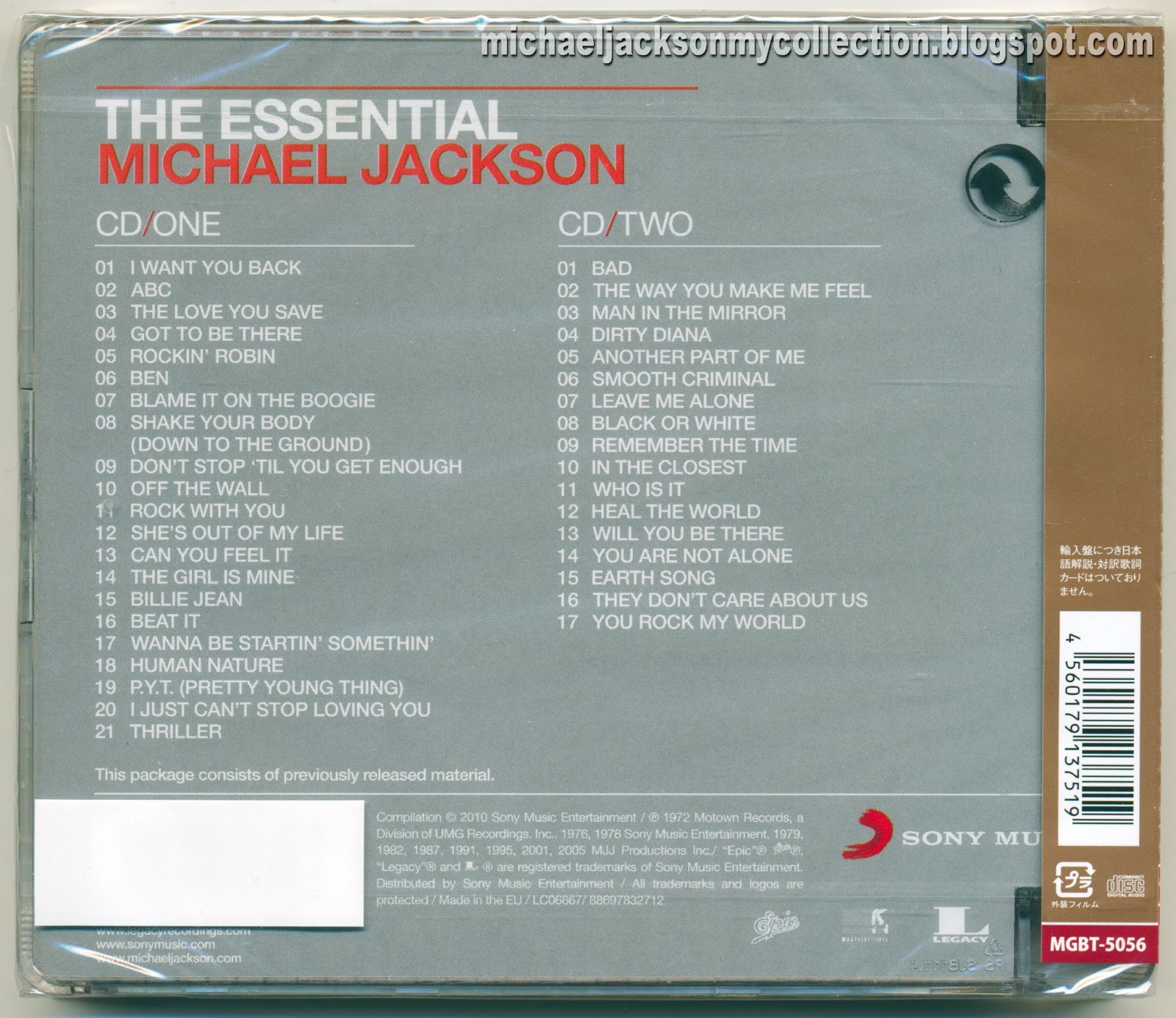 michael jackson the essential album