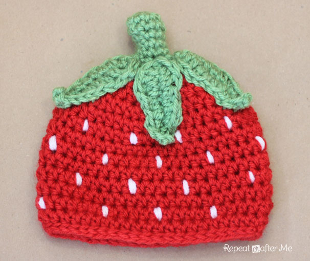 Strawberry Eclair Cloche Hat CROCHET PATTERN