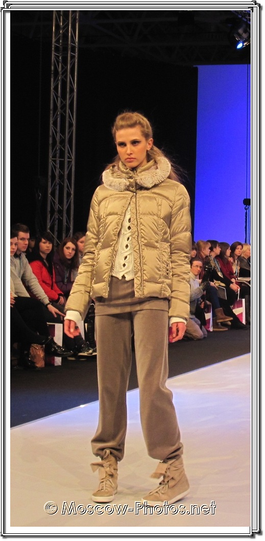 Moscow Model In Winter Sports Suit. Collection Premiere Moscow 2012.