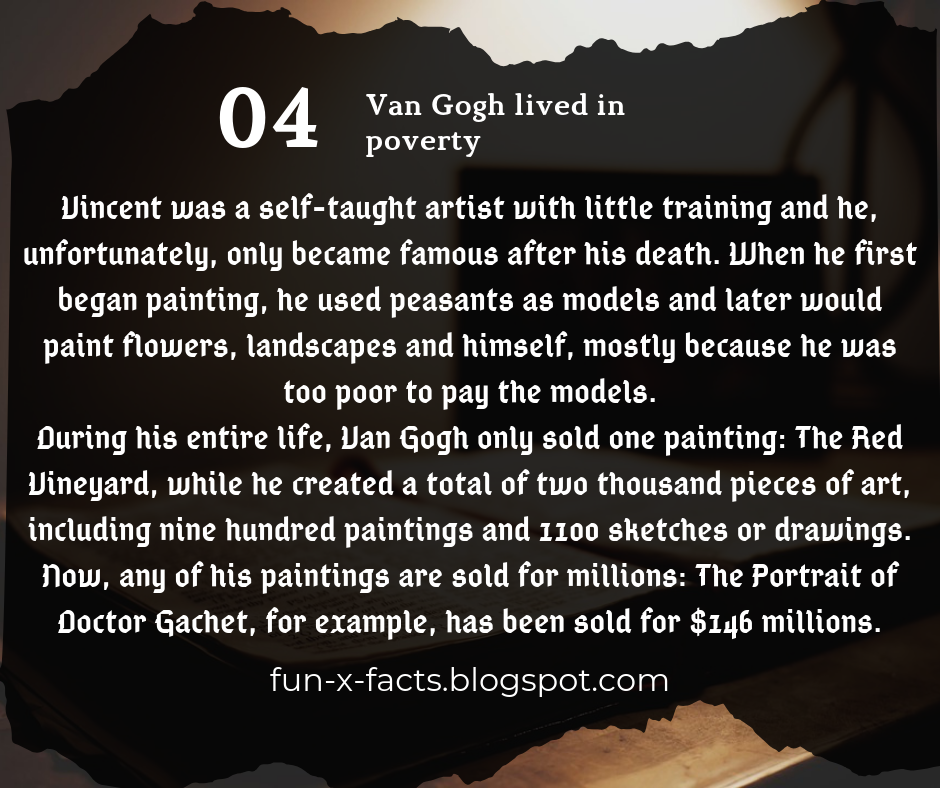 5 Interesting And Fun Facts About Van Gogh Amazing WTF Facts