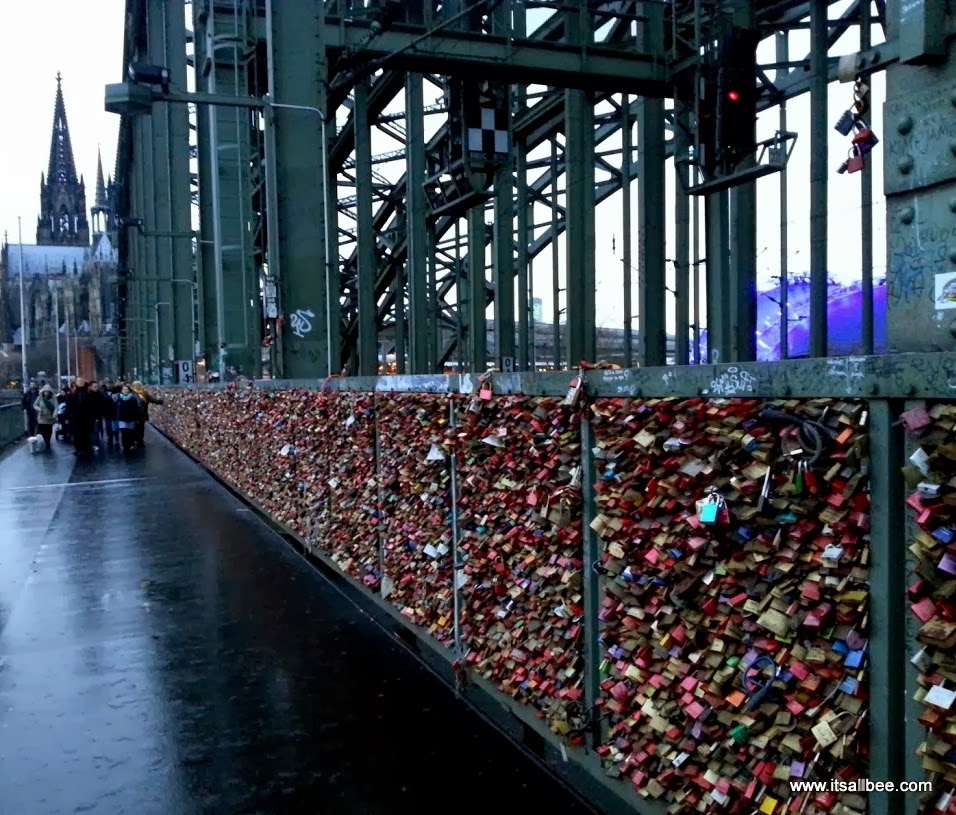 Cologne's Love Locks Bridge | Love Locks On Hohenzollern Bridge In Cologne Germany