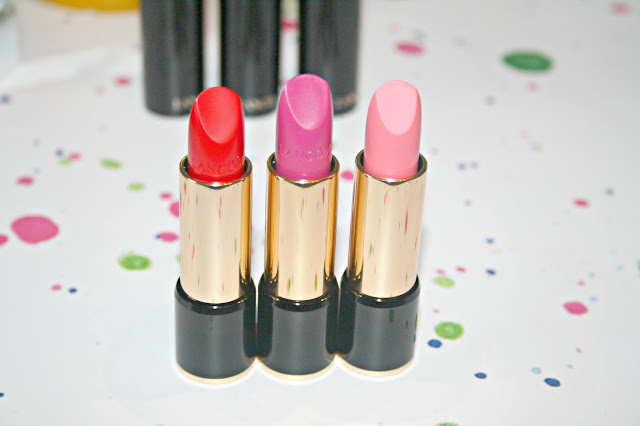Lancome 3 L'Absolute Rouge Lipsticks