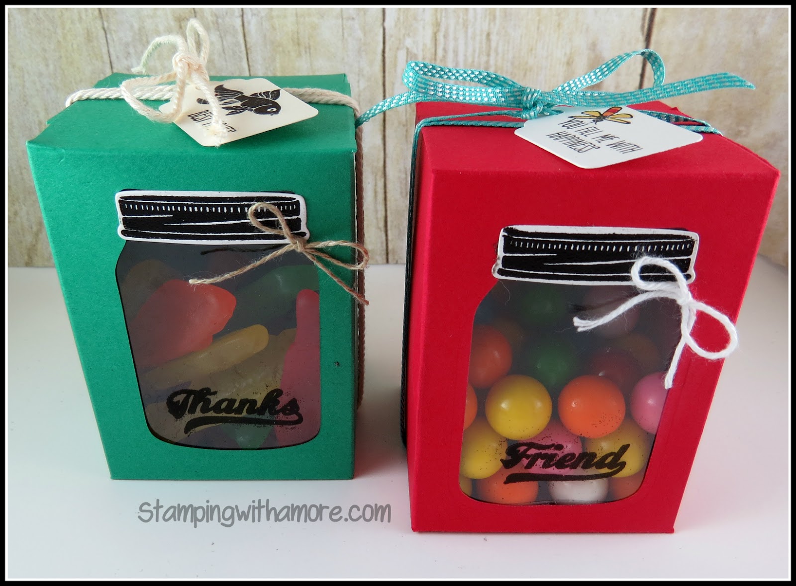 Stampingwithamore Stampin'Up Jar Of Love Treat Box