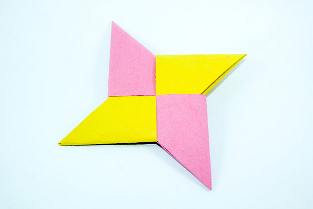 Cách gấp phi tiêu ninja 8 cánh theo phong cách gấp giấy Origami