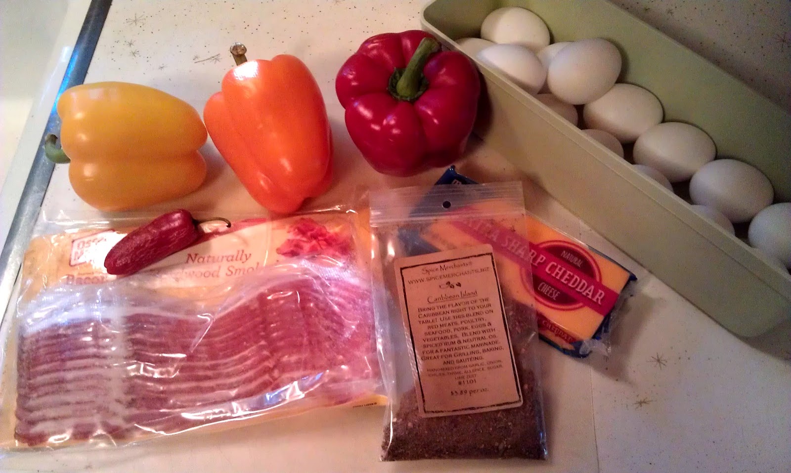 Beth's ≈Mostly≈ Healthy Kitchen Bacon and Bell Pepper Frittata