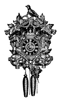 digital clock clip art clock time illustration vintage download