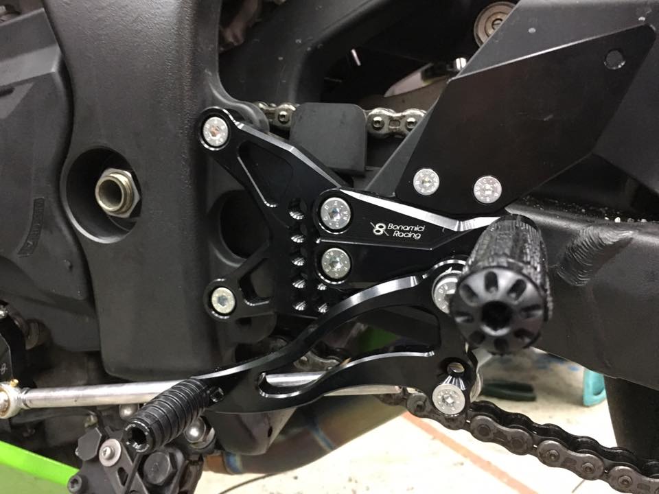 SBK Motoworks Bonamici Racing rearsets for ZX10R