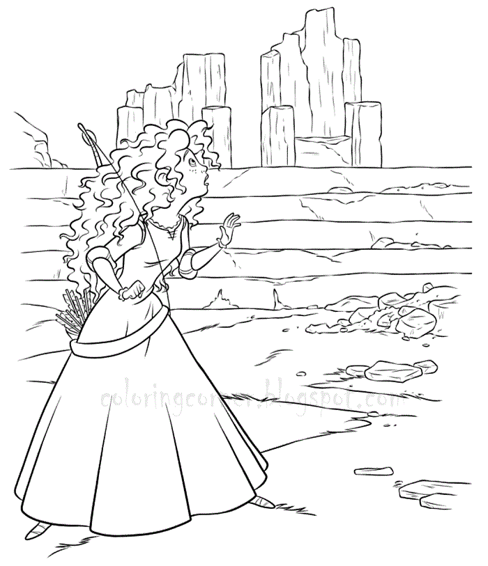 Coloring Brave Brave Coloring Pages