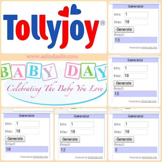 PEMENANG Giveaway Hamper Tollyjoy Malaysia Bernilai RM100 Sempena Tollyjoy Baby Day 2016 (Hari Bayi 2016) PEMENANG Giveaway Hamper Tollyjoy Malaysia Bernilai RM100 Sempena Tollyjoy Baby Day 2016 (Hari Bayi 2016)